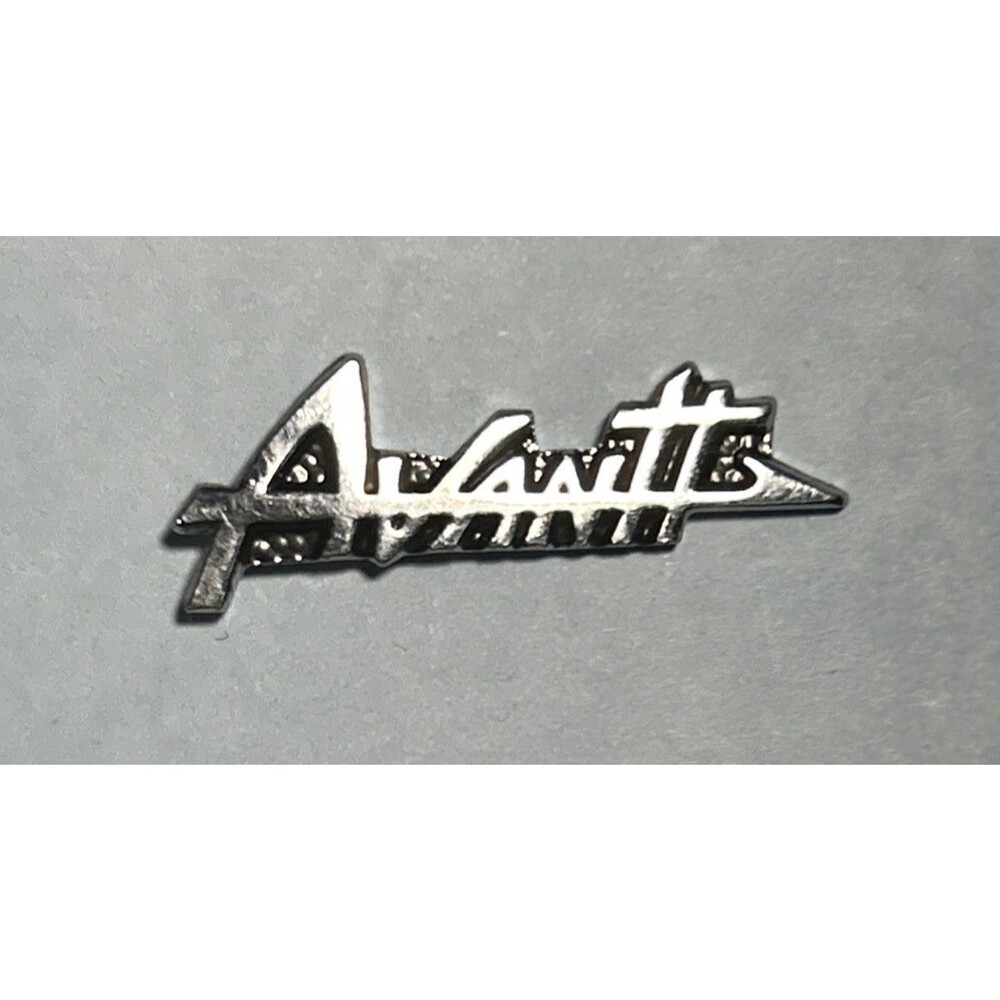 Studebaker Avanti Sports Car Automobile Chrome Script Tie Tack or Lapel Pin